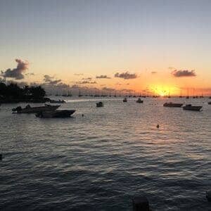 coucher de soleil voyage Martinique