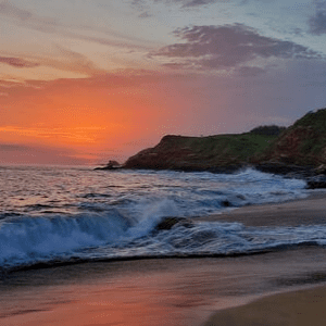 coucher de soleil côte pacifique Mexique
