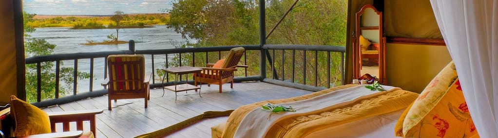 safari vue zambèze lodge de luxe - où partir en voyage de noces lac africain ecolodge atypique 